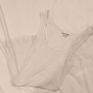 Vintage Y2K Michael Stars Ribbed White Tank Top